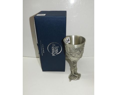 Boxed Royal Selangor Lord of the Rings Goblet - Ent 