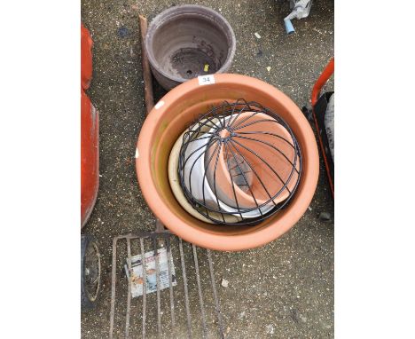 Garden Planters and Fork etc 