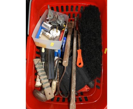Plastic Crate and Contents  - Tools 