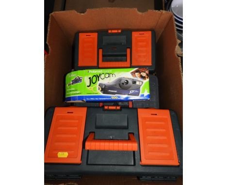 3x Tools Boxes and Boxed Polaroid Instant Joycam 