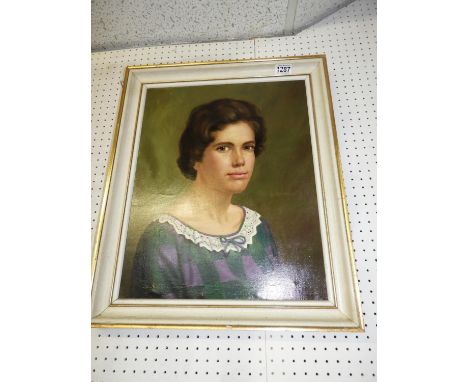 Framed Oil on Canvas Portrait 