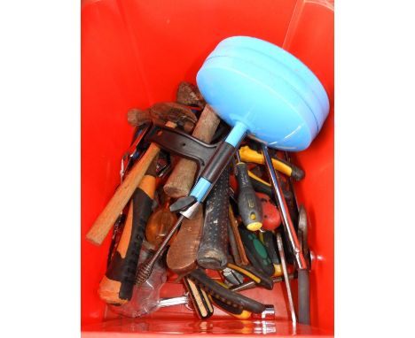 Plastic Crate and Contents - Tools 
