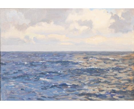 Norman Wilkinson (British, 1878-1971) Cornwall IV, oils on board, originally from the Artist's studio sale, 23cm x 34cm