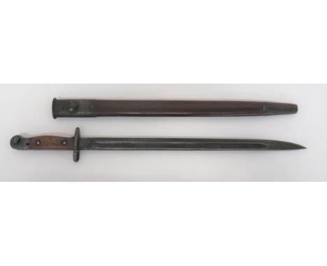 WW2 Australian SMLE Bayonet 17 inch, single edged blade with fuller. &nbsp;The forte with "MA" dated "7/42". &nbsp;Steel cros