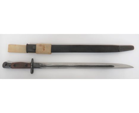 Royal Air Force Marked SMLE Bayonet 17 inch, single edged blade with fuller. &nbsp;The forte dated "8/17". &nbsp;Blued crossg