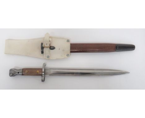 British 1888 MKII Lee Metford Bayonet 12 inch, double edged blade. &nbsp;The forte with maker "Mole", dated "10/02". &nbsp;St