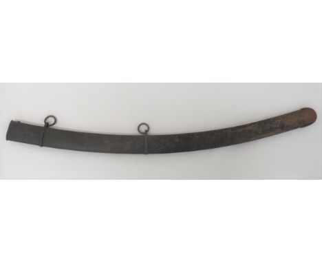 British 1796 Pattern Light Cavalry Trooper's Scabbard darkened steel scabbard with two loose hanging rings. &nbsp;Some surfac