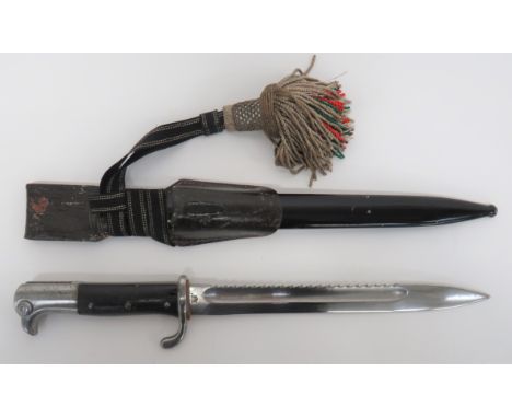 Scarce Kurzes Seitengewehr M1898 Sawback Bayonet 9 3/4 inch, single edged blade with rear sawback and wide fuller. &nbsp;Fort