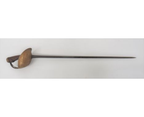 British 1908 Pattern Cavalry Trooper's Sword 35 inch, single edged, narrow blade. &nbsp;Narrow fuller. &nbsp;Forte with maker