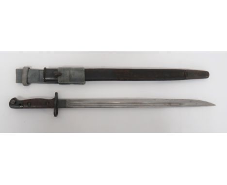 British WW1 Dated SMLE Bayonet 17 inch, single edged blade with fuller. &nbsp;Forte with maker "Wilkinson" dated "11/17". &nb