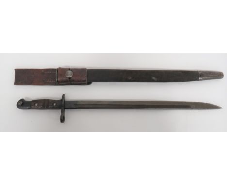 British P1913 Bayonet 17 inch, single edged blade with fuller. &nbsp;Forte with maker "Remington" dated "6/17" and British Or