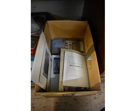 MILITARY EPHEMERA:&nbsp;a quantity in box, largely World War II period printed matter inc. 'Memorandum on the RAF Mobile Fiel