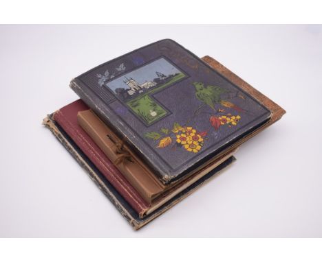 SCRAP ALBUM:&nbsp;early 20thc album of pasted in scraps, cuttings and postcards: together with snapshot photo album of Scotti