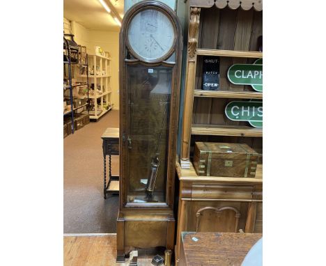 Walnut cased regulator longcase clock having circular silvered dial signed Thomas Armstrong & Brother, Manchester and Liverpo