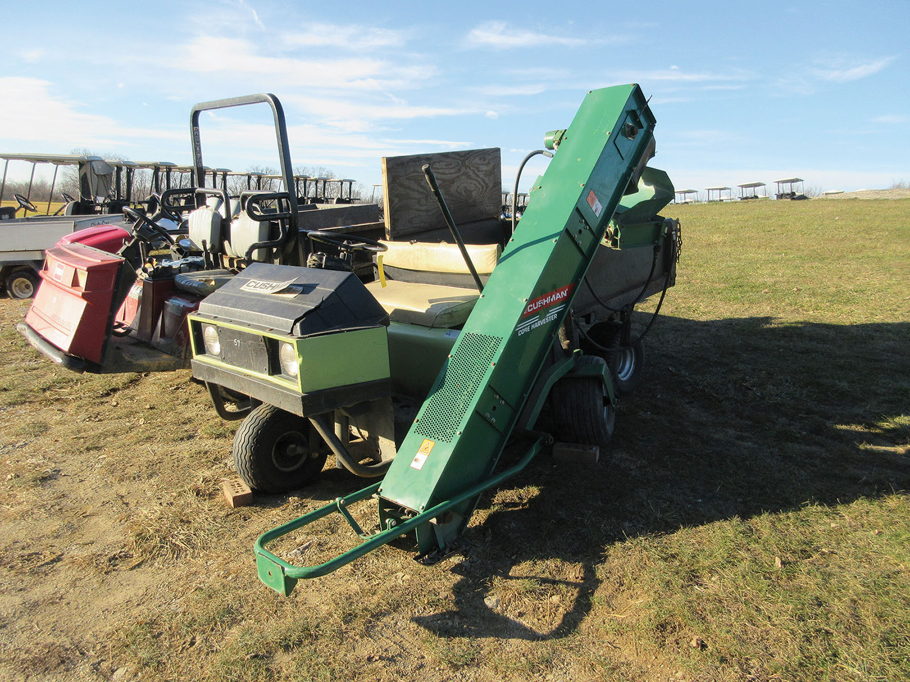 CUSHMAN CORE HARVESTER; 22HP, MODEL 8985309110, S/N 91001702