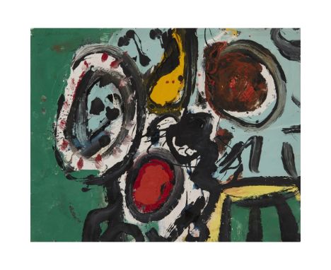 [§] ALAN DAVIE C.B.E., H.R.S.A. (SCOTTISH 1920-2014)  OPUS 0.163 - MIRACULOUS FRUIT MAKERS, 1960   Signed and dated upper lef