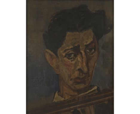 [§] ATTRIBUTED TO JANKEL ADLER (POLISH 1895-1949)  PORTRAIT OF THE MUSICIAN ERIC HUDES, MANCHESTER, C.1940   Oil on canvas bo