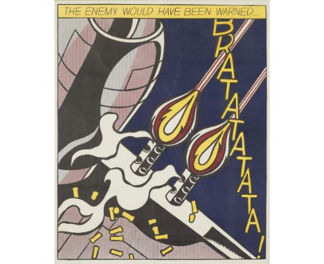 ROY LICHTENSTEIN (AMERICAN 1923-1997)  THE ENEMY WOULD HAVE BEEN WARNED   Off-set lithograph, published by Stedelijk Museum A