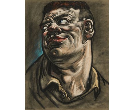 [§] PETER HOWSON (SCOTTISH B.1958)  PAUL   1992, signed, pastel  63cm x 47.5cm (24.75in x 18.75in)