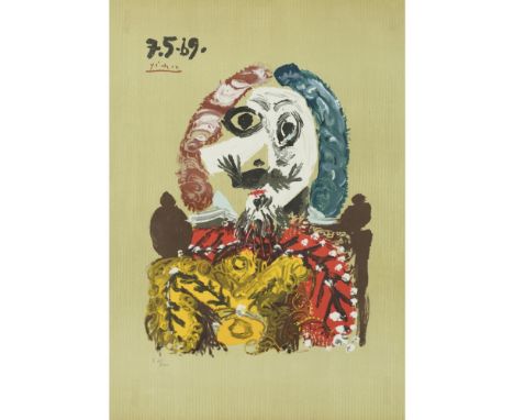 [§] PABLO PICASSO (SPANISH 1881-1973)  PORTRAIT IMAGINAIRE   Signed and dated 7.5.69 in plate, inscribed 'F.' and numbered 61
