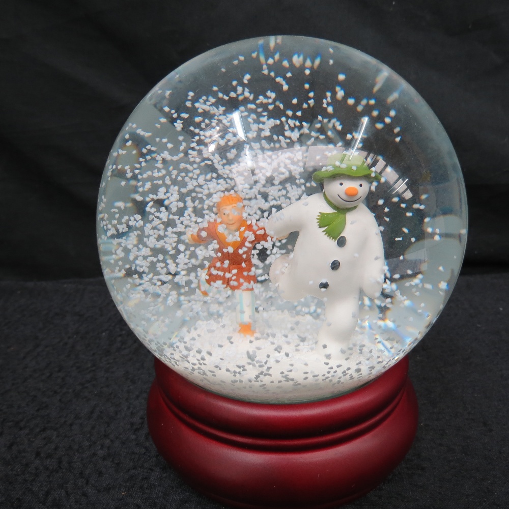 Coalport Characters - The Snowman (Snow Globe); The Adventure begins ...