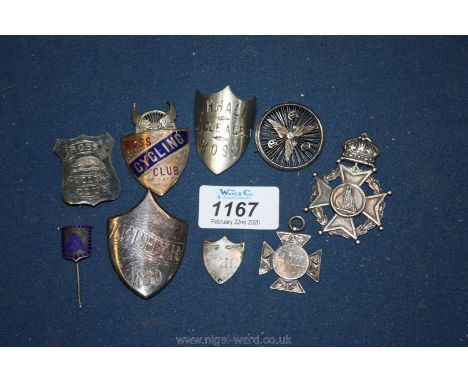 An interesting collection of silver and enamel cycling Badges and Medals from the late 19th century and early 20th century.