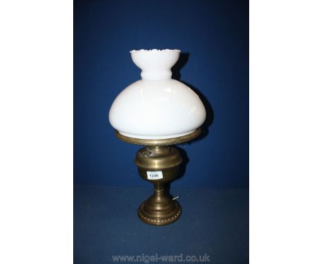 A Brass Oil Lamp.