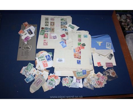 A contents of Stamp Book assembled in 1940's, loose, commonwealth, etc. pre 1970's