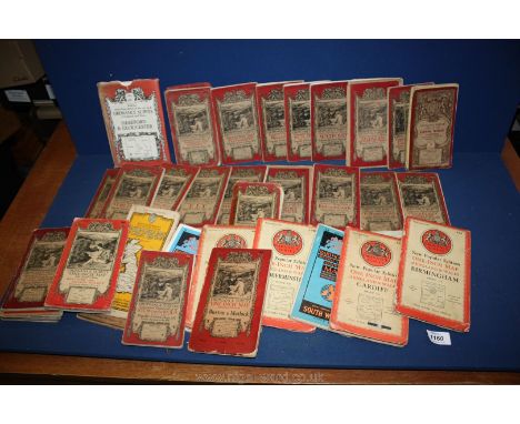 A quantity of antique Ordnance Survey maps.