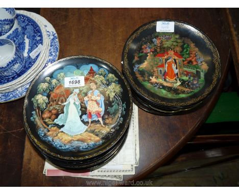 A good quantity of Russian subject collector's display Plates.