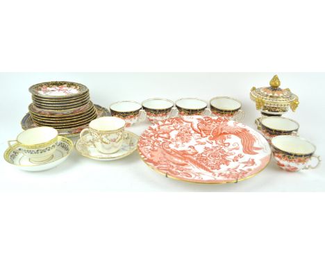 A Royal Crown Derby 5852 'Imari' pattern tea service, comprising six cups, saucers and plates and a plate with a G299 pot pou