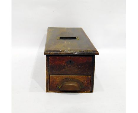 Vintage wooden cash till 