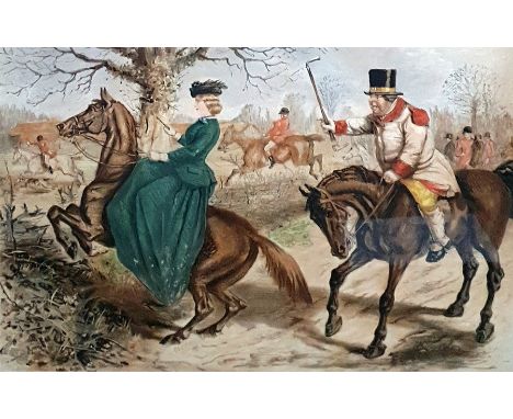After John Leech (1817-1864)Colour print "Gone Away!", signed and inscribed lower After John LeechColour print"No Consequence
