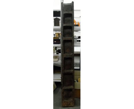African hardwood carved ladder