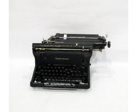 Vintage Underwood typewriter, a Remington portable typewriter, with instruction leaflet and a vintage duplicating machine (3)