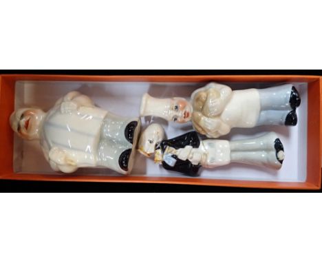 WADE; A VINTAGE STUDY OF A CHEF and another smaller, with a (damaged) waiter figure (3)