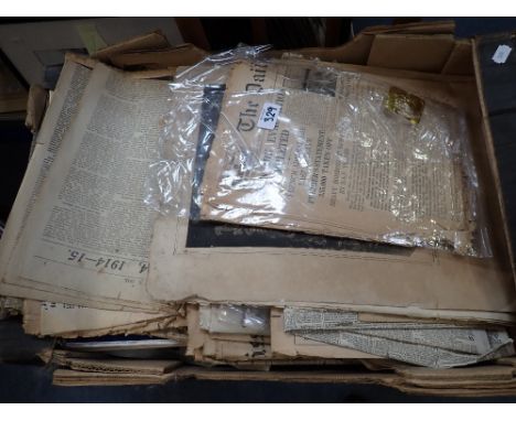 A COLLECTION OF VINTAGE NEWSPAPERS and magazines