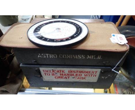  A WWII GERMAN LUFTWAFFE DUAL-SIDED FLIGHT NAVIGATION COMPASS type DRII by Dennert &amp; Bape, October 1942, 15cm dia.; Air M