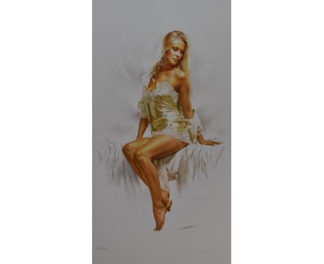 Jonathan R. Gilkes (20th Century), coloured print, 'Scarlet' and 'Claire', limited editions 450/500 and 378/500 respectively,