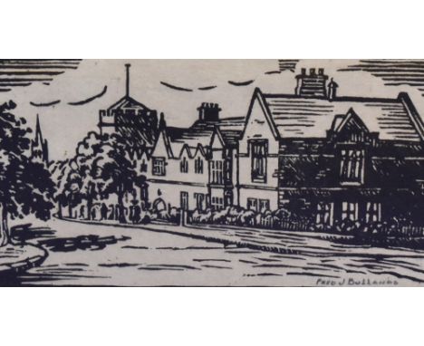 *Local Interest - Fred J. Bollands (20th Century, British), print, 'Lancaster Royal Grammar School', signed to the lower righ
