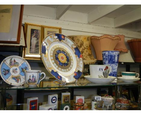 A Royal Worcester 'The Millenium' collector's plates, Rington's Landmarks vase, Adam's Rooster cup &amp; saucer etc.,
