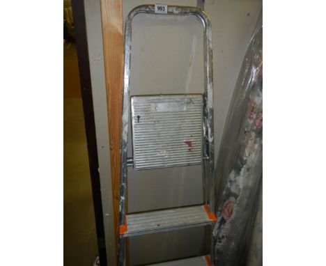 An aluminium step ladder. COLLECT ONLY.