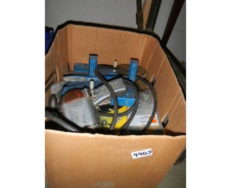 A box of assorted tools.