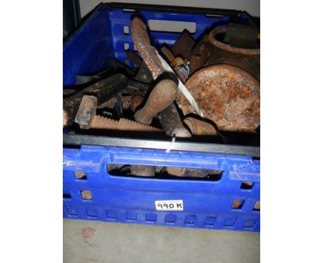 A box of assorted tools.