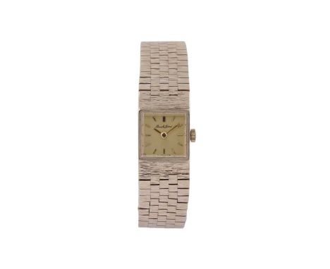 A Bueche Girod 9ct yellow gold lady's manual wind cocktail wristwatch, the gilt dial with baton hour markers, 14mm case, on i