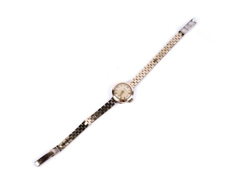 A Marvin lady's 9ct yellow gold cased manual wind cocktail watch, the circular dial with Arabic and baton hour markers, on 9c