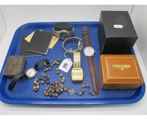 Omega; A Retro Constellation Automatic Gent's Wristwatch, the signed cushion shape dial with line markers, centre seconds and