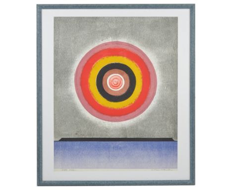Michael Rothenstein, R.A. (British, 1908-1993):'Circle (Pink to Brown)', 1968, colour woodcut, linocut & half-tone block on i