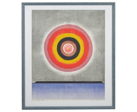 Michael Rothenstein, R.A. (British, 1908-1993):'Circle (Pink to Brown)', 1968, colour woodcut, linocut & half-tone block on i