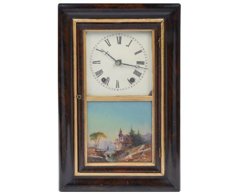 A 19th Century O.G. Wall & Mantel Clock By The Seth Thomas Clock Co" of Thomastown, Connecticut, U.S.A:Rare size being 16 x 1